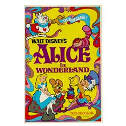 Alice in Wonderland Re-Release Poster.