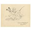 Image 1 : Original Pluto and Tramp Drawing by George Kreisl.