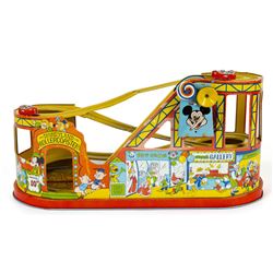 Disneyland Wind-Up Tin Rollercoaster Toy.