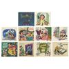 Image 1 : Complete Set of (10) 1950s Studio Christmas Cards.