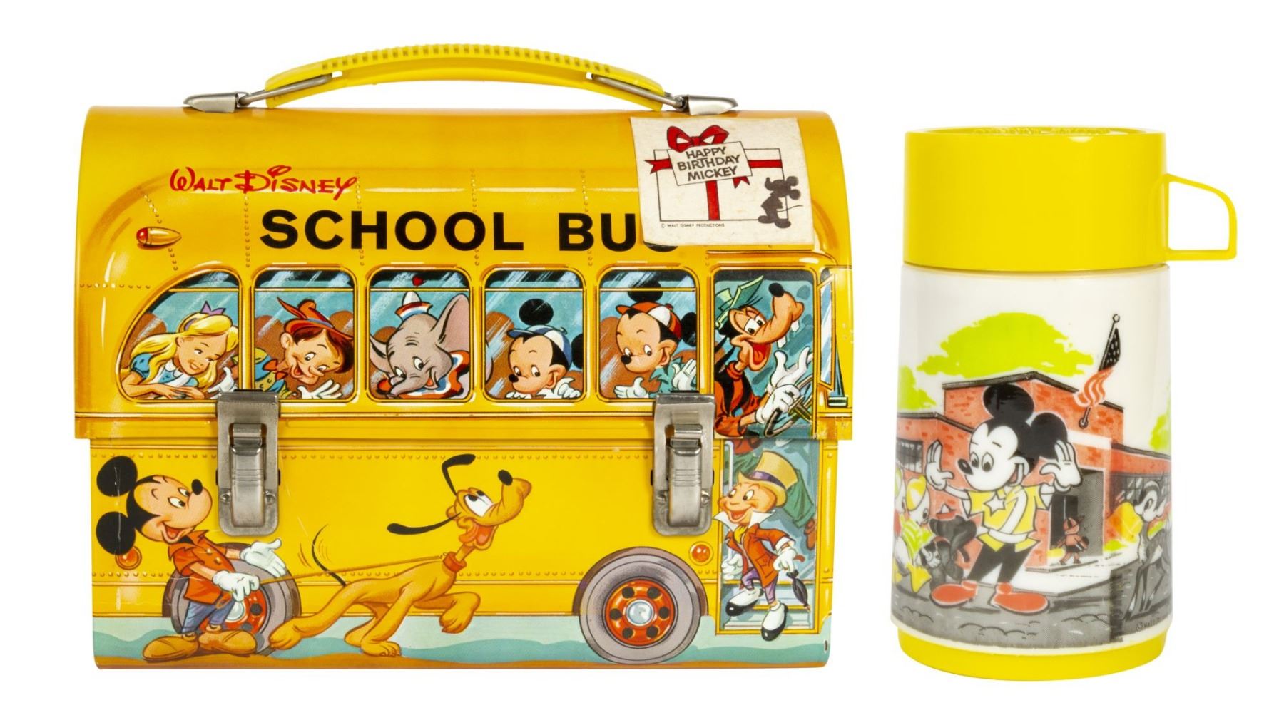Aladdin Industries Walt Disney School Bus Lunch Box.