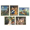 Image 1 : Set of (5) Walt Disney Productions Dye Transfers.