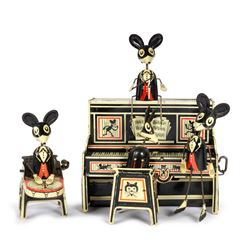 Marx MerryMakers Mickey Mouse Inspired Tin Toy.