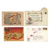 Image 1 : Pair of Christmas Cards from John Hench to Harper Goff.