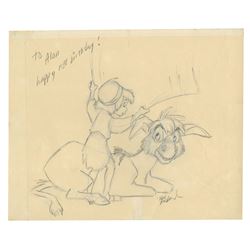 Original The Small One Drawing by Ron Husband.