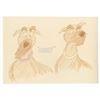 Image 3 : Group of (5) Original The Fox and the Hound Drawings.