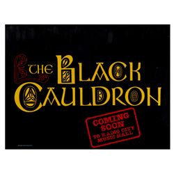 The Black Cauldron Radio City Music Hall Poster.