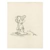 Image 1 : Original Dopey Drawing by Toby Bluth.