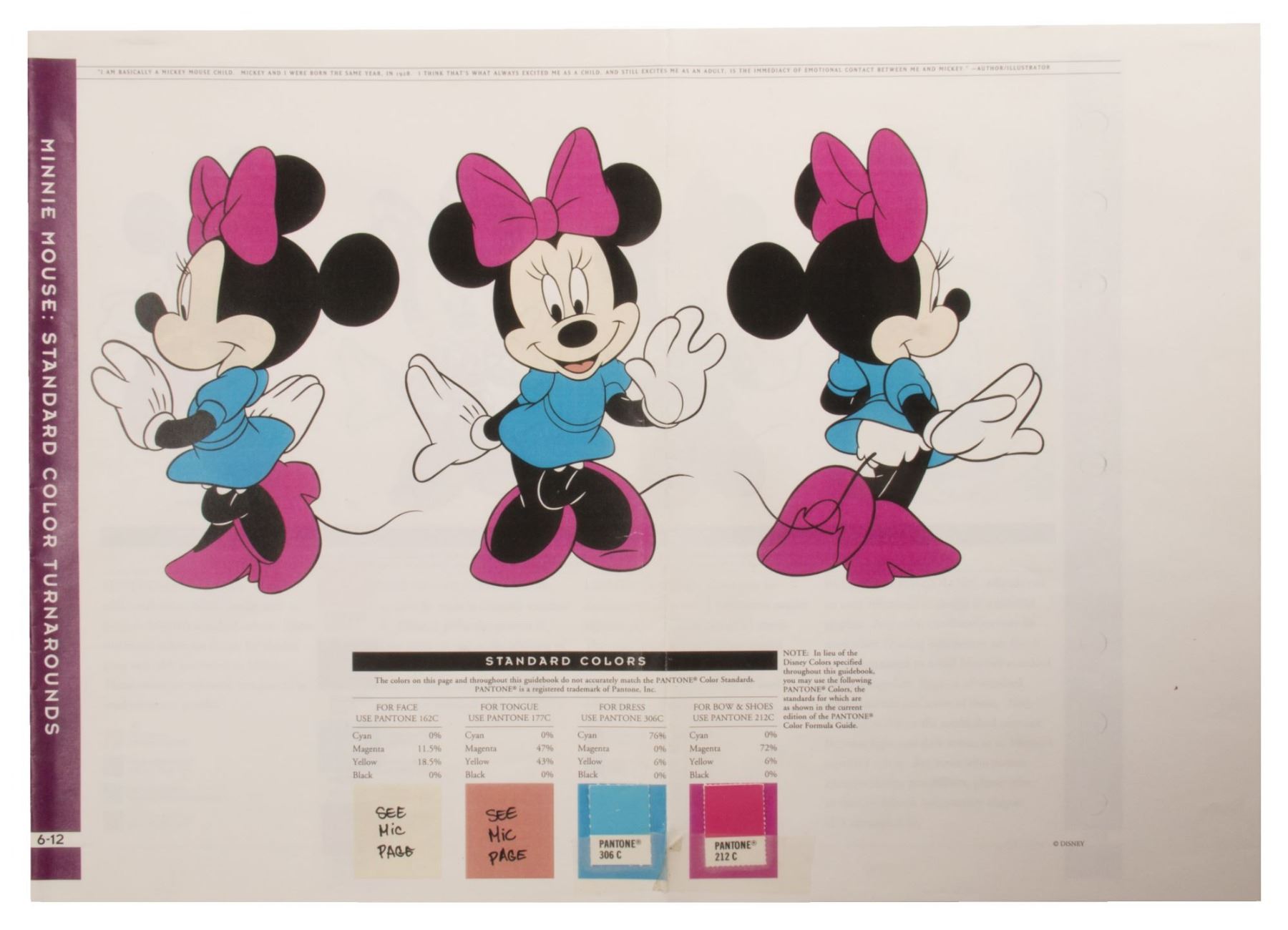 Disney Character Style Guide for Disney Store.