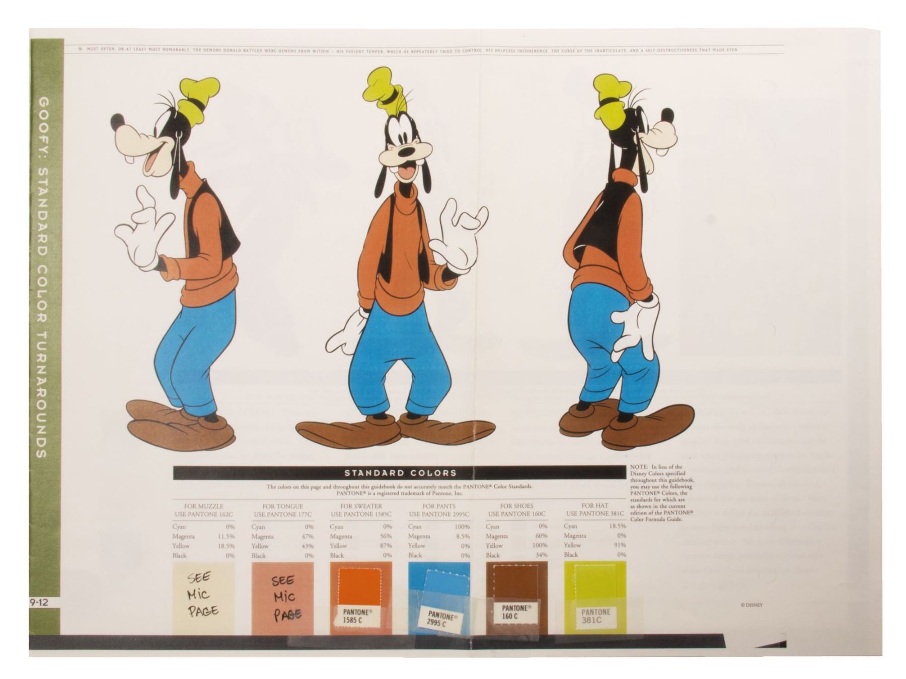 Disney Character Style Guide for Disney Store.