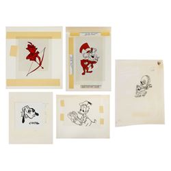 Set of (5) Walt Disney Character Promotional Designs.