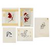 Image 1 : Set of (5) Walt Disney Character Promotional Designs.