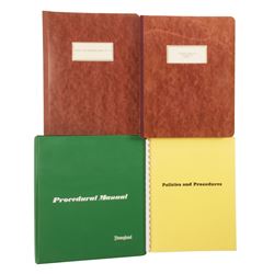 Set of (3) Cast Member Procedure Manuals with Binder.