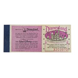 5 Adventures in Disneyland Courtesy Ticket Book.