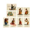 Image 1 : Set of (8) Country Bear Jamboree Postcards.