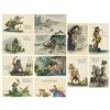 Image 1 : Complete Set of (12) Pirates of the Caribbean Postcards