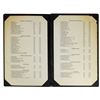 Image 2 : Club 33 Wine List in Embossed Logo Folder.