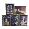 Image 1 : Complete Set of (5) Haunted Mansion Lenticular Cards.