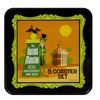 Image 1 : Set of (5) Haunted Mansion Shag Coasters.