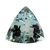 Image 1 : 4.13 ct.Natural Trilliant Cut Aquamarine