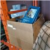 Image 1 : BOX OF DECK FINISH REMOVER, SHOP FLUIDS, AND TOILET PAPER HOLDERS