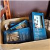 Image 2 : BOX OF DECK FINISH REMOVER, SHOP FLUIDS, AND TOILET PAPER HOLDERS