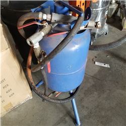 BLUE SAND BLASTING TANK