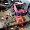 Image 1 : MILWAUKEE CORDLESS DRILL, IMPACT DRIVER, CHARGER, AND BATTERIES - TESTED AND WORKING