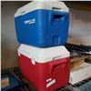 Image 1 : 2 COLEMAN COOLERS - RED AND BLUE