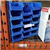 Image 2 : LOT OF BLUE AND GRAY PARTS ORGANIZER BINS