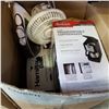 Image 2 : BOX OF KITCHEN APPLIANCES COFFEE MAKER, SALAD SPINNER, FAN