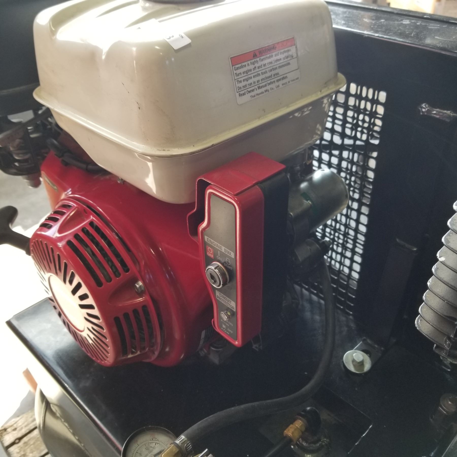 PRO POINT HONDA GX 340 30 GALLON 2 STAGE TRUCK MOUNT AIR COMPRESSOR ...