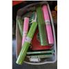 Image 1 : TOTE OF KIDS BOOKS AND WRAPPING PAPER