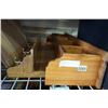 Image 1 : WALL MOUNTED PINE SHELF AND COAT HANGER