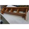 Image 3 : WALL MOUNTED PINE SHELF AND COAT HANGER