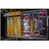 Image 1 : TOTE OF NEW BARBIES AND BUILDING TOYS