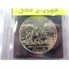 Image 2 : 1989 CANADIAN .500 SILVER DOLLAR MACKENZIE RIVER BICENTENNIAL