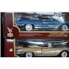 Image 2 : 2 CADILAC AND CHEVROLET 1950s BOXED DIE CAST 1:18 SCALE CARS