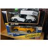 Image 3 : 3 MAISTO AND REVELL BOXED DIE CAST CARS 1:18 SCALE - BMW, SHELBY, AND PORSCHE
