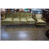 Image 1 : 1930s QUEEN VICTORIA SOFA AND CHAIR CRUSHED VELVET