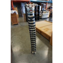 TALL WOOD CAT FIGURE