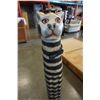 Image 2 : TALL WOOD CAT FIGURE
