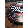 Image 2 : NEW BOTTLE CAP TIN SIGN - MILLER GENUINE DRAFT