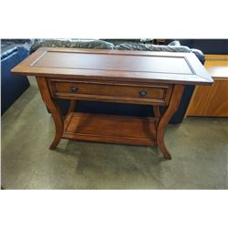 LEATHER INSERT HALL TABLE