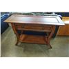 Image 1 : LEATHER INSERT HALL TABLE