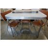 Image 2 : RETRO DINING TABLE W/ LEAF AND 3 CHAIRS