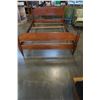 Image 1 : VILAS MAPLE DOUBLE SIZE BEDFRAME WITH MATCHING 1 DRAWER NIGHTSTAND
