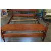 Image 2 : VILAS MAPLE DOUBLE SIZE BEDFRAME WITH MATCHING 1 DRAWER NIGHTSTAND