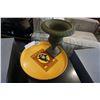 Image 1 : SMALL CAST IRON PLANTER AND VINTAGE EATONS TRAY