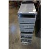 Image 2 : GREY 6 DRAWER METAL ORGANIZER